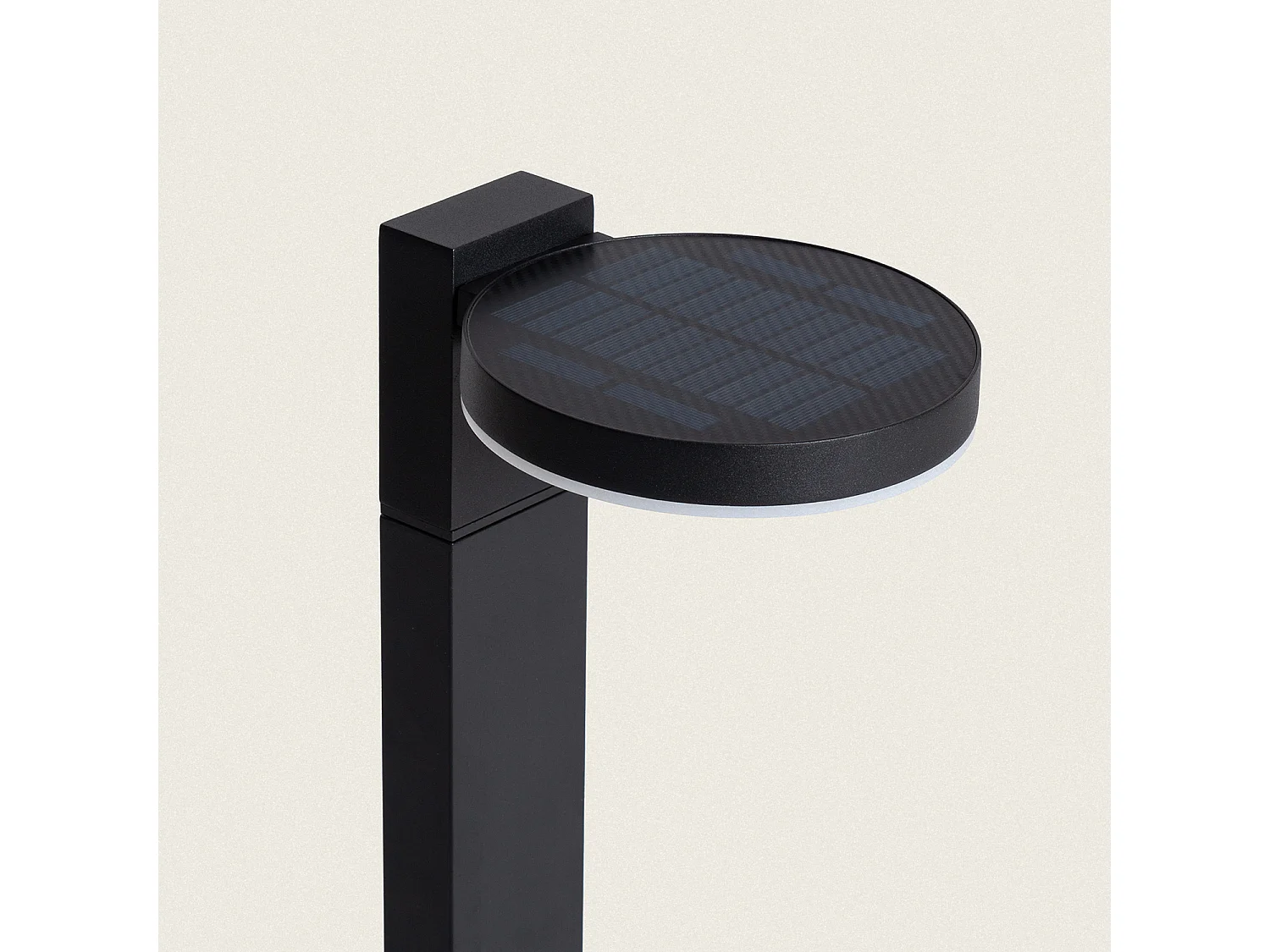 Balise Extérieure sur Pied Solaire LED 50cm Aluminium avec Détecteur de Mouvement Aris Noir