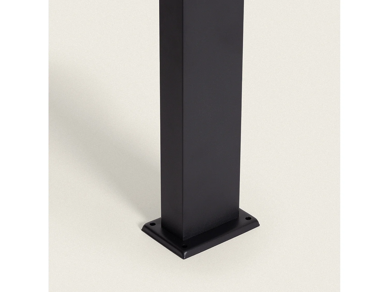 Balise Extérieure sur Pied Solaire LED 50cm Aluminium avec Détecteur de Mouvement Aris Noir