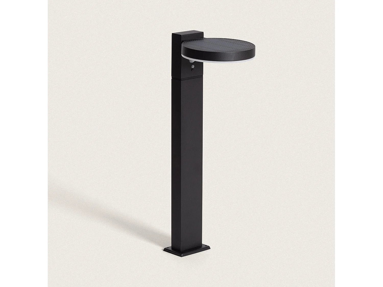 Balise Extérieure sur Pied Solaire LED 50cm Aluminium avec Détecteur de Mouvement Aris Noir