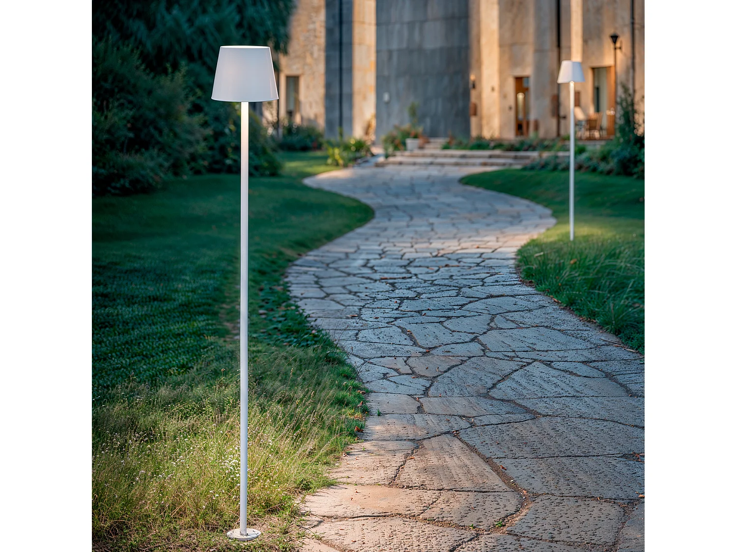 Faretto LED 3W Alluminio con Picchetto 80cm Anisa Nero