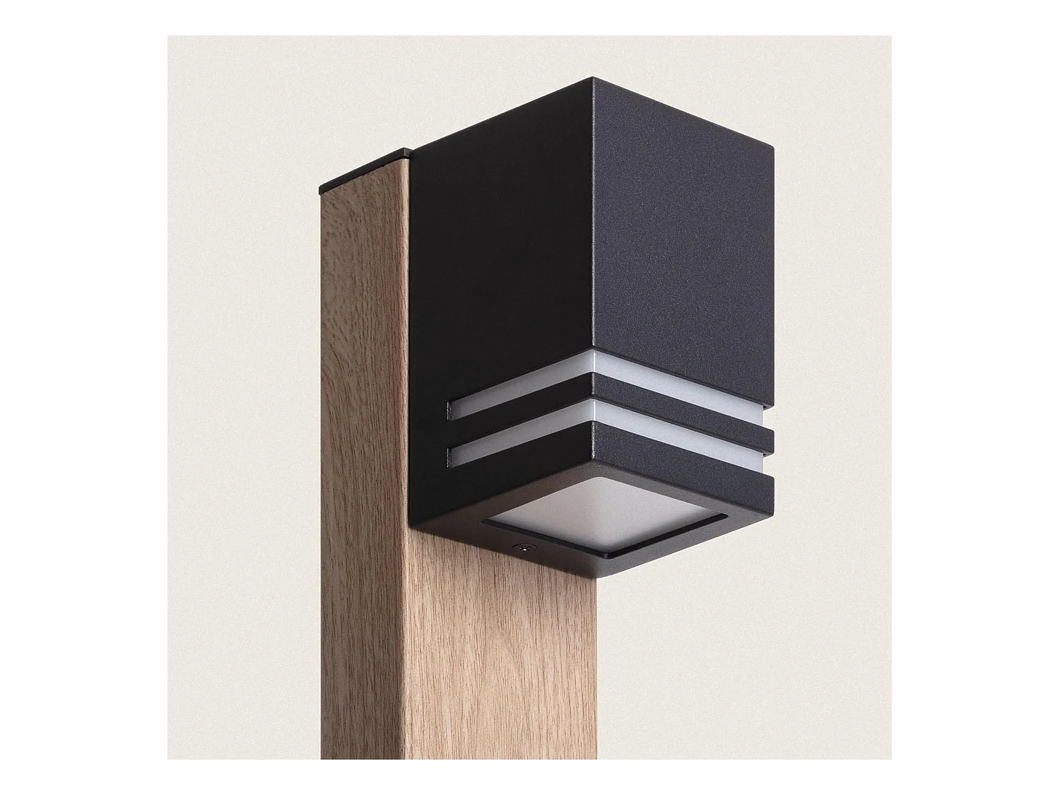 Balise sur Pied Extérieure 80cm Aluminium Minol Brun clair