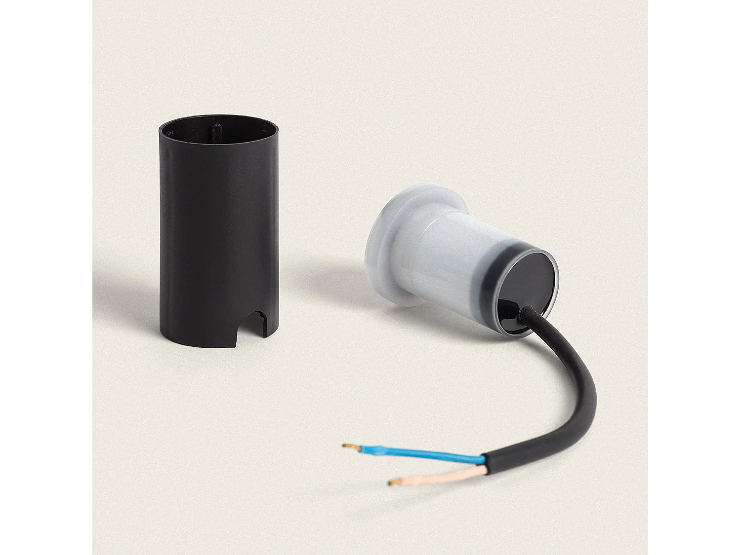 Balise Extérieure LED 2W Ronde Encastrable au Mur Rulee Noir