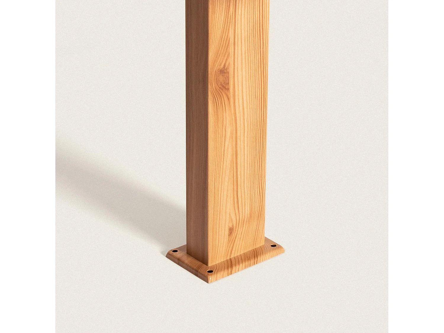 Balise Extérieure en Saillie sur Pied 50cm Acier Inoxydable et Verre Isoba Noir