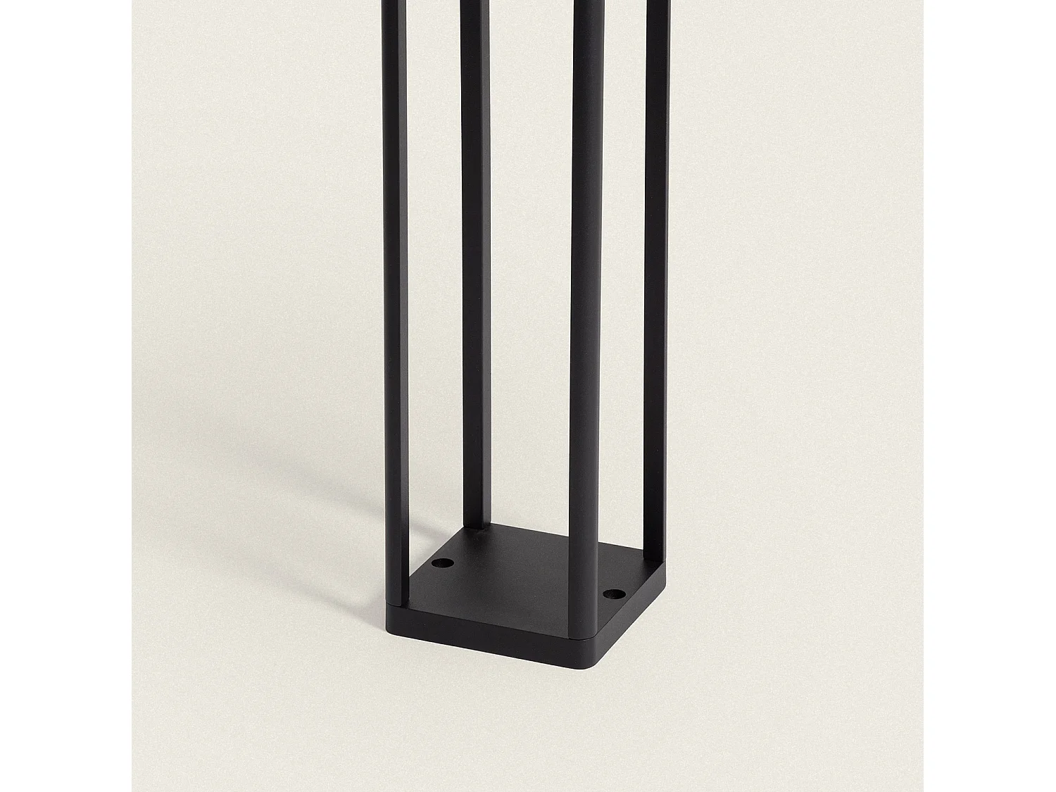 Baliza de Pie Exterior Solar LED 60cm Aluminio con Sensor de Movimiento Devah Negro