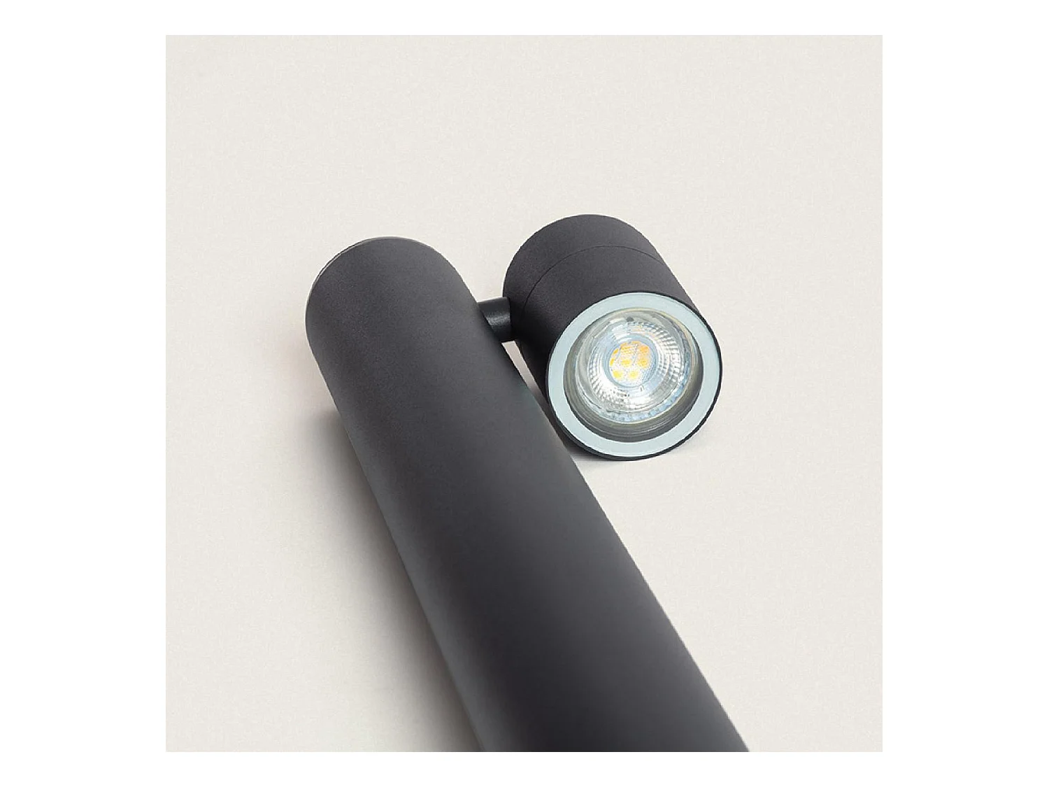 Baliza Exterior Superficie Pie 90cm Acero Inoxidable Stone Antracita