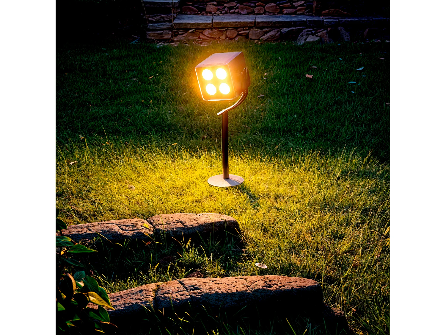 Spot Extérieur LED 11W avec Piquet Attex Noir