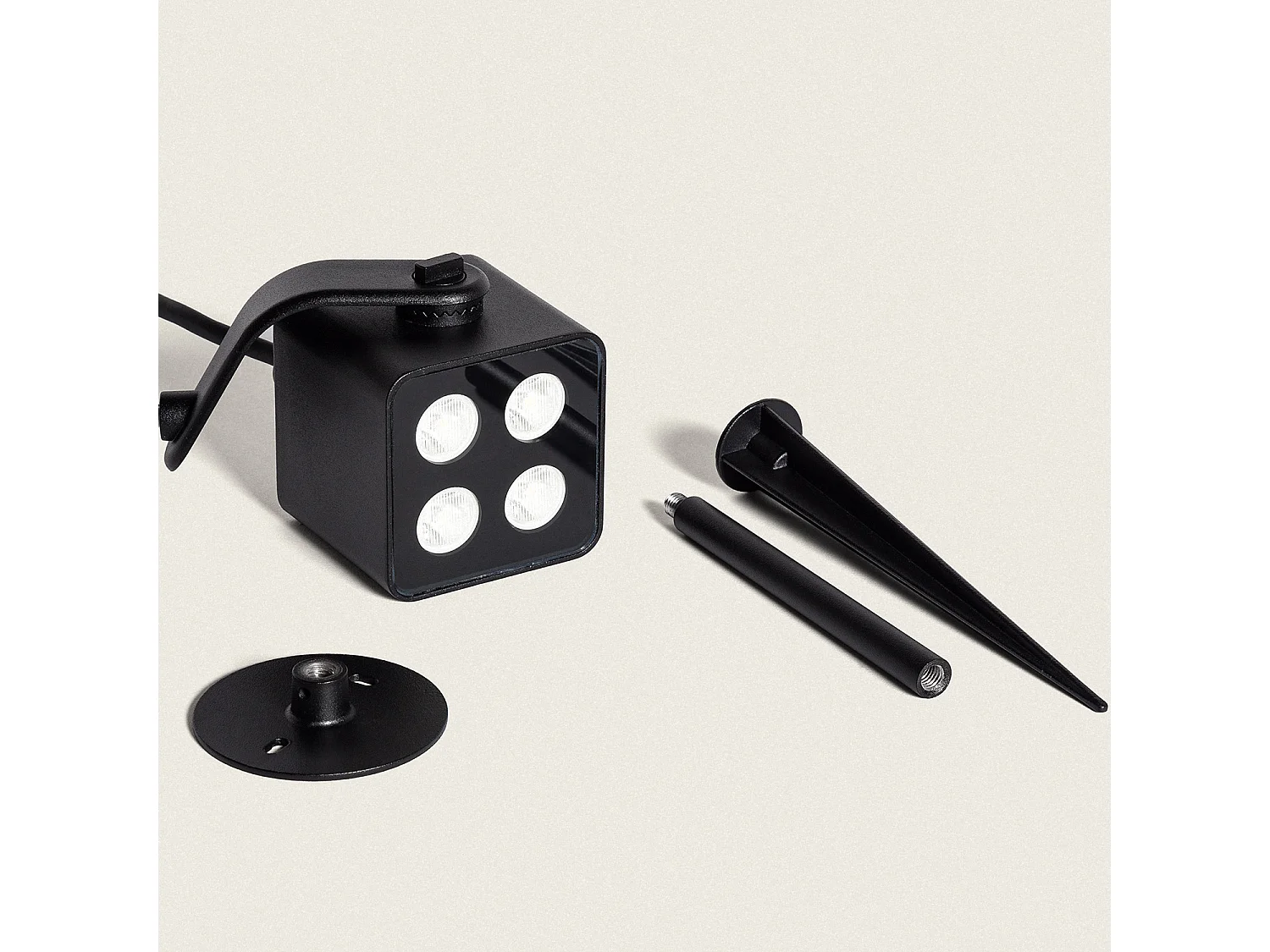 Spot Extérieur LED 11W avec Piquet Attex Noir