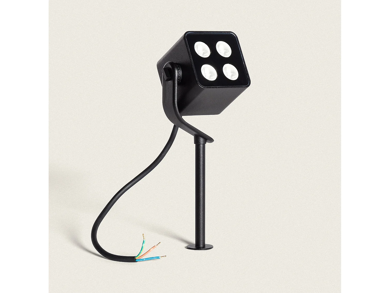 Spot Extérieur LED 11W avec Piquet Attex Noir