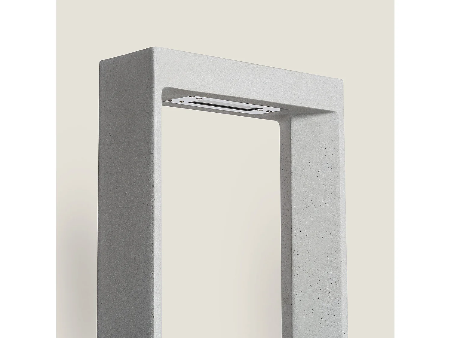 Lampioncino per Esterni LED Regolabile 8W Cemento Arvene 65 cm Grigio Pietra