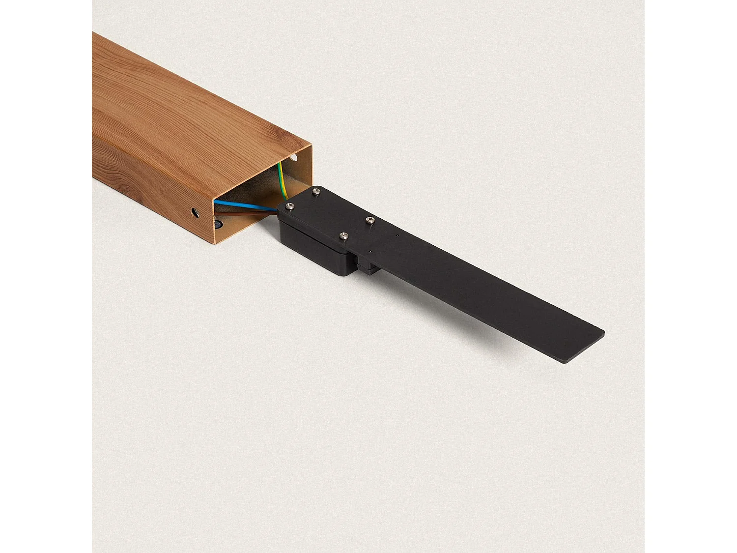 Balise Extérieur en Saillie sur Pied 50cm Acier et Verre Sentinel Noir