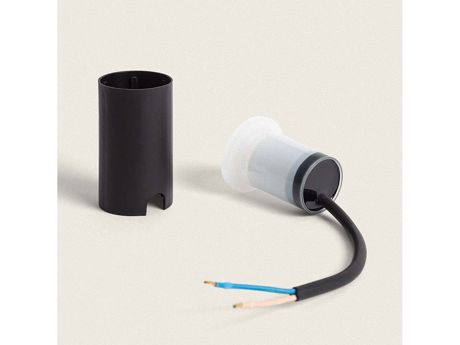 Segnapasso per Esterni LED 1,2W da Incasso a Parete Circolare Lex Nero