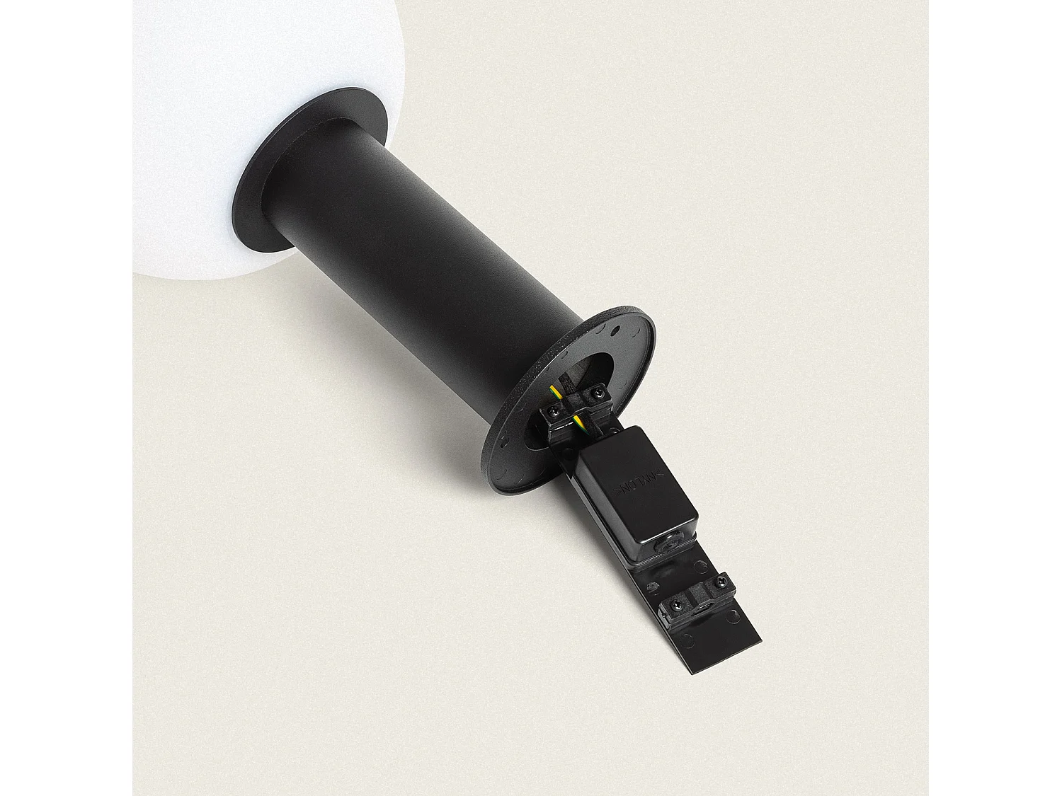 Balise Muret Aluminium Tondu Noir