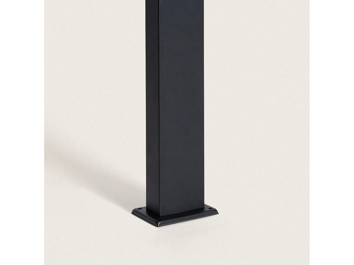 Baliza de Pie Exterior Solar LED 4W 50cm Aluminio con Sensor de Movimiento Bran Negro