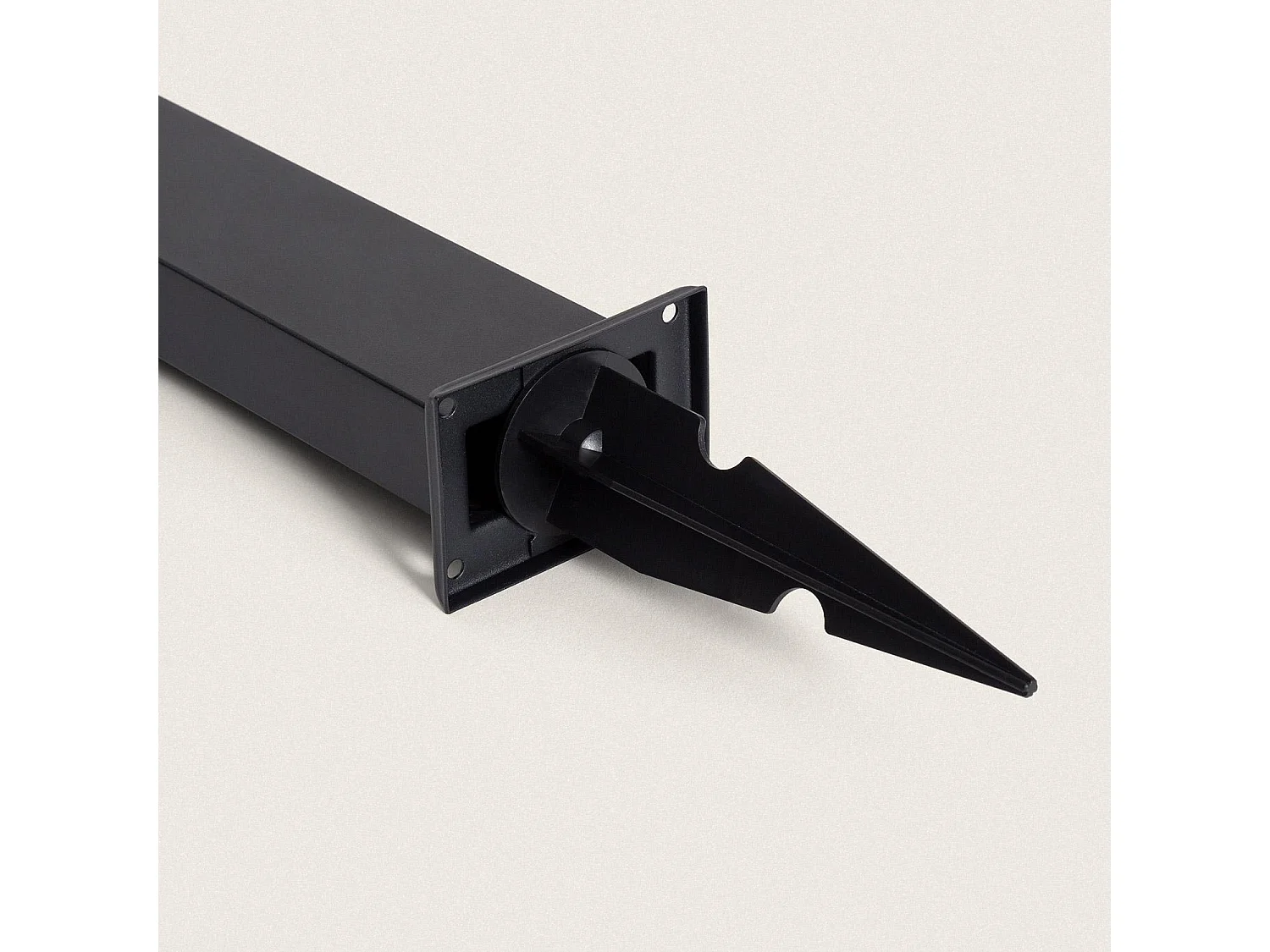 Baliza de Pie Exterior Solar LED 4W 50cm Aluminio con Sensor de Movimiento Bran Negro