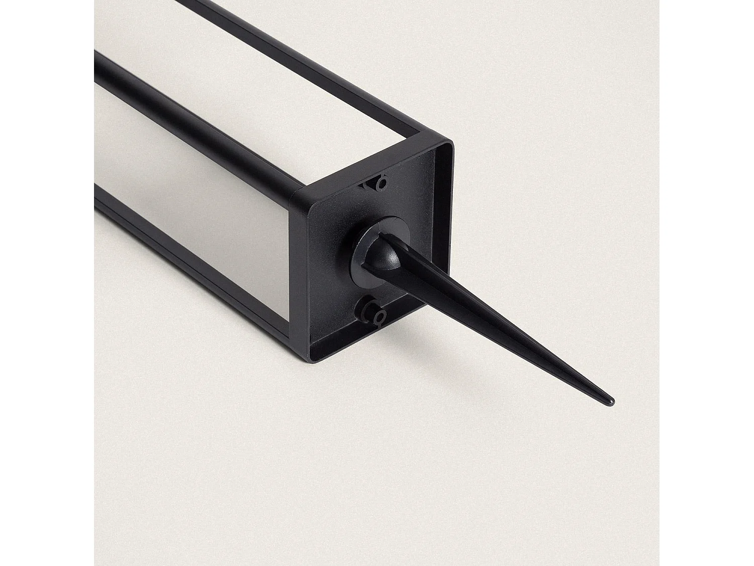 Balise Extérieure sur Pied Solaire 2W 40cm Aluminium avec Détecteur de Mouvement Devah Noir