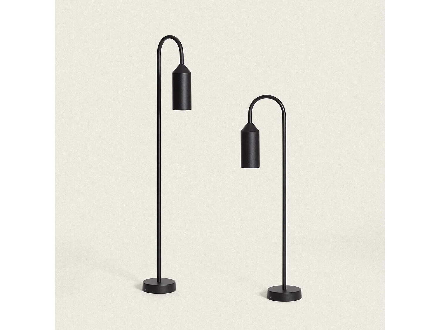 Balise sur Pied Extérieure Aluminium 60cm Boukali Noir