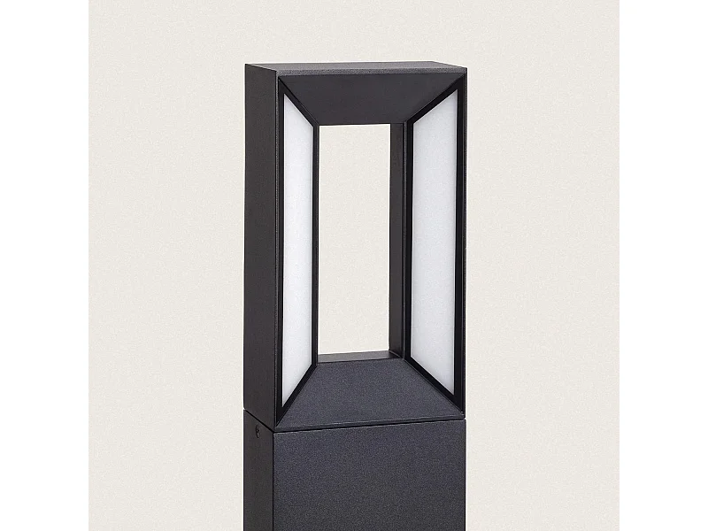 Baliza Exterior LED 50cm 2x6W Aluminio Trimel Negro Negro