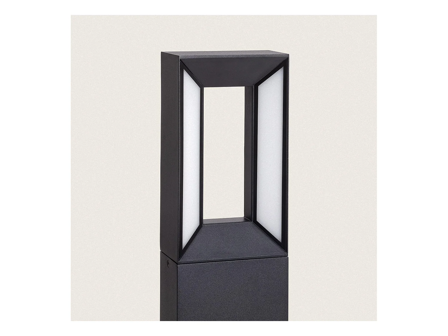 Balise Extérieure LED 7W 50cm 2x6W Aluminium Trimel Noire Noir