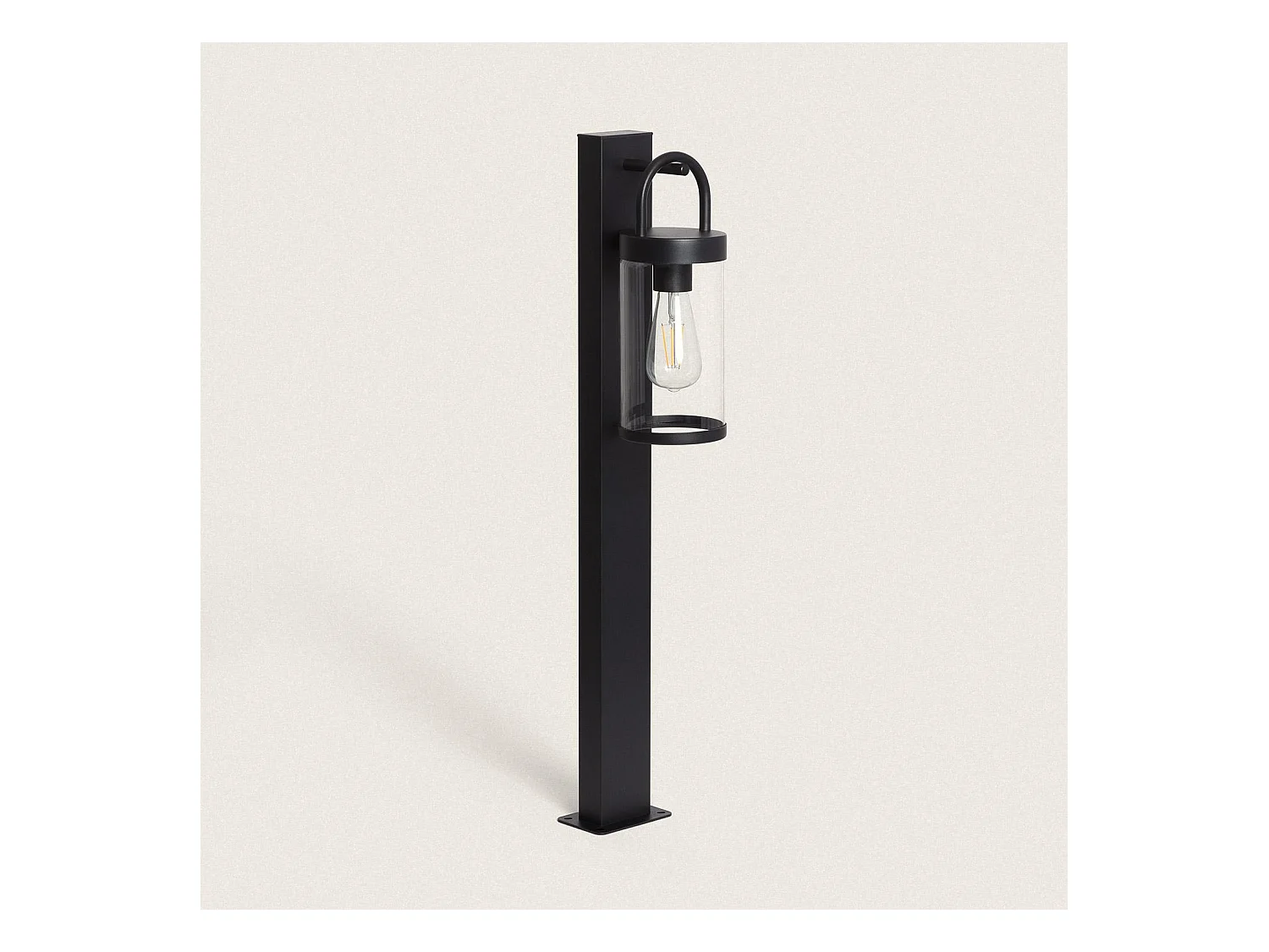 Balise sur Pied Extérieure 80cm Aluminium Benny Noir