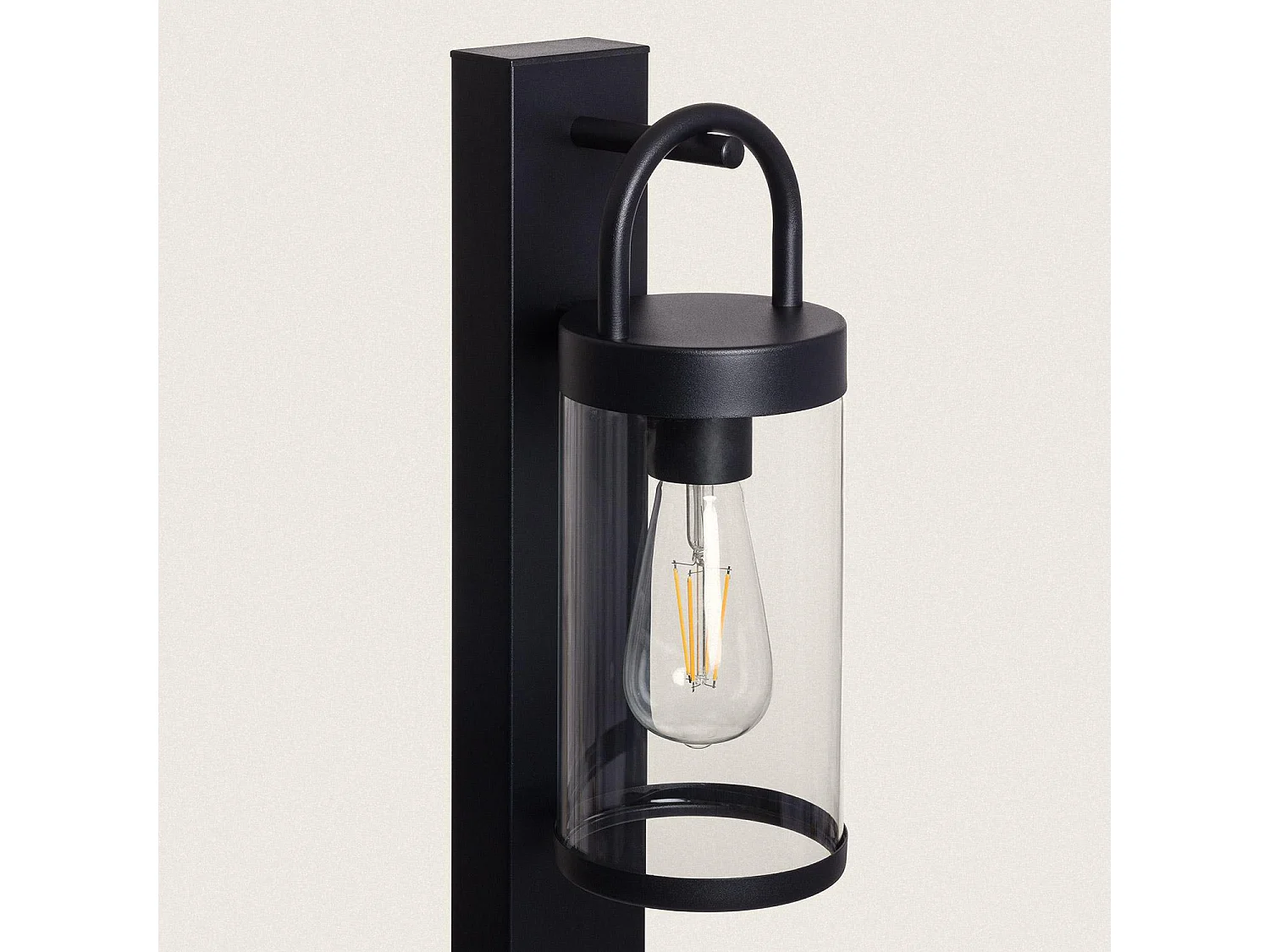 Balise sur Pied Extérieure 80cm Aluminium Benny Noir