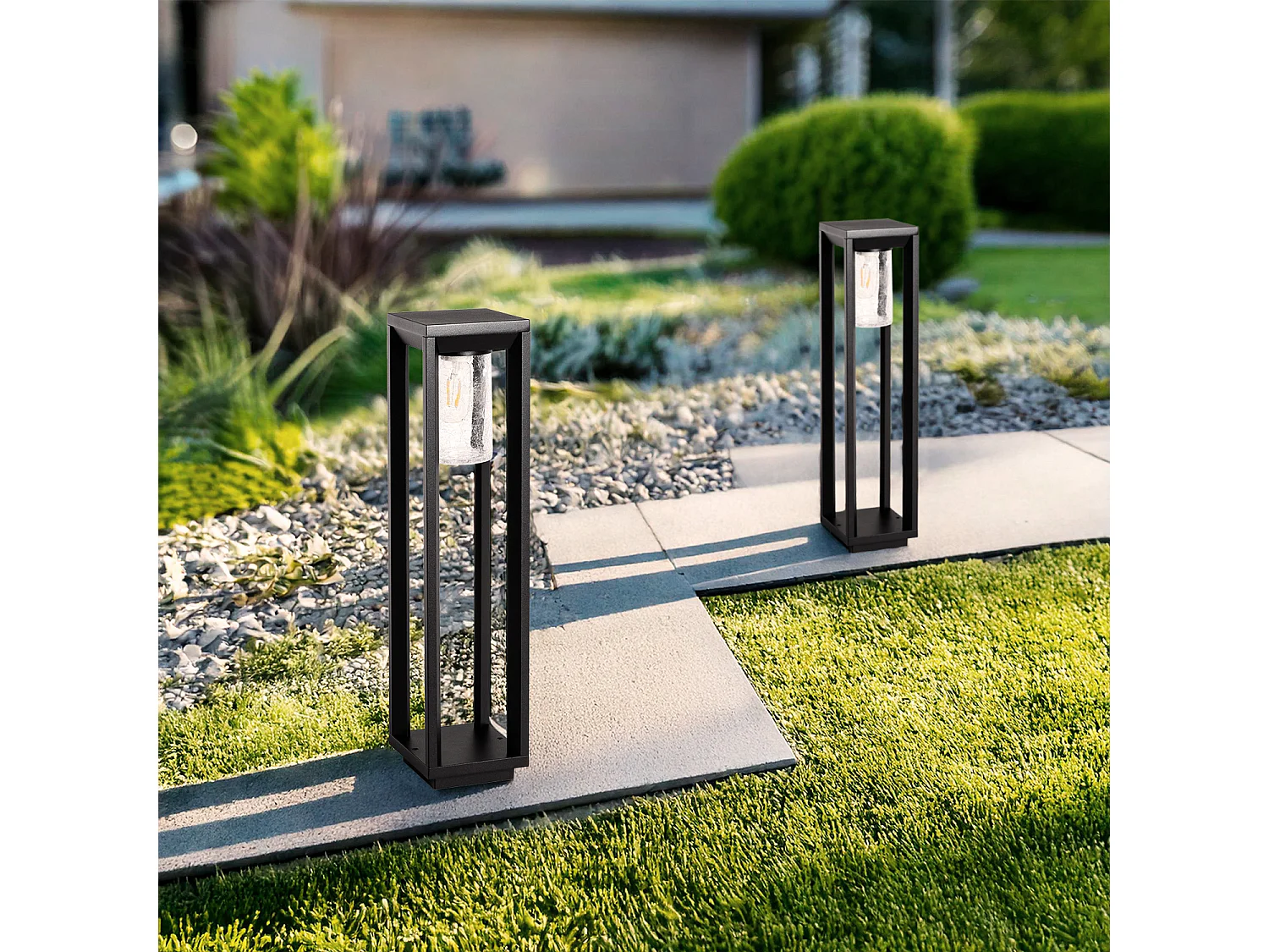 Lampioncino per Esterni 60 cm Alluminio Trenol Nero