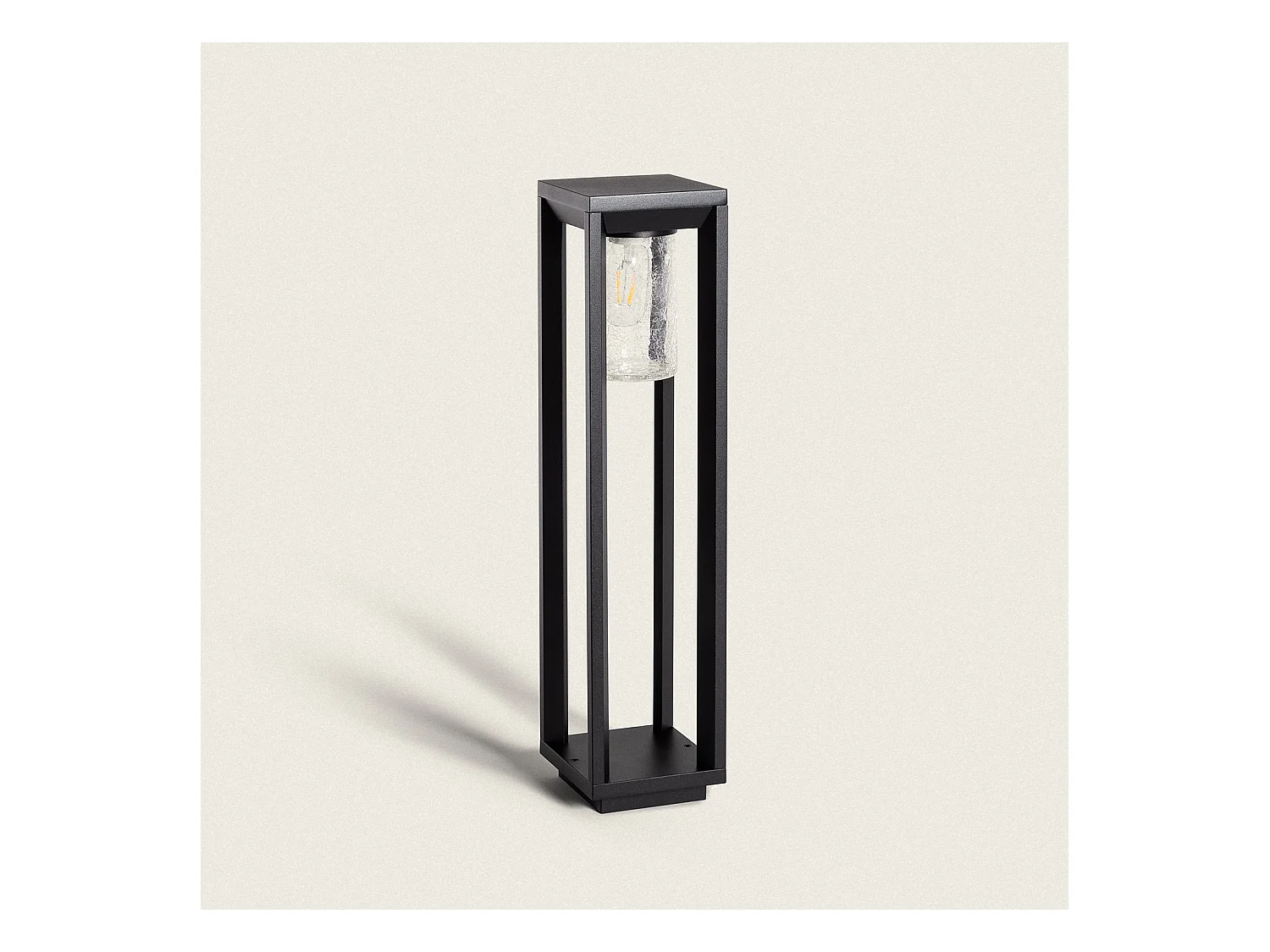 Baliza de Pie Exterior 60cm Aluminio Trenol Negro