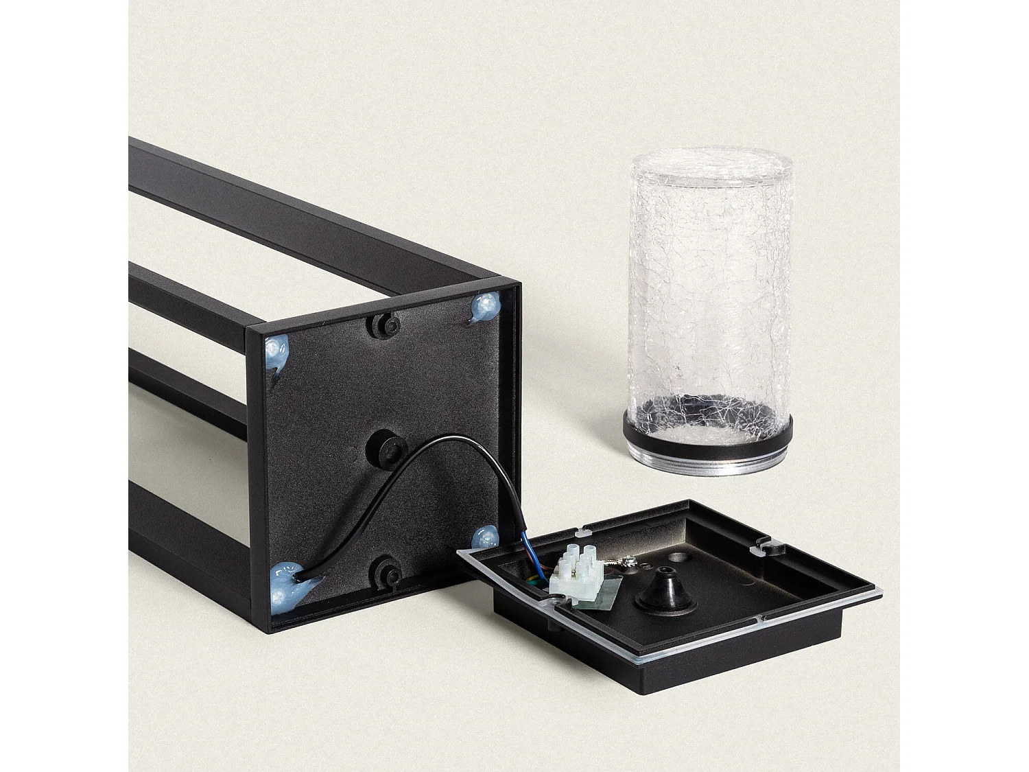 Balise sur Pied Extérieure 60cm Aluminium Trenol Noir