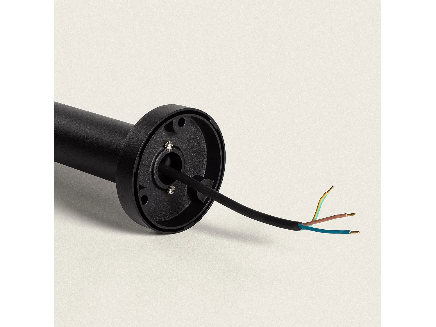 Balise Extérieure LED 6W en Saillie sur Pied Rihard Noir