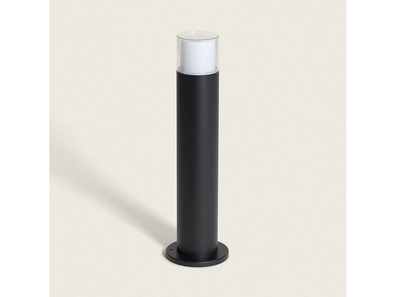 Balise Extérieure en Saillie sur Pied 50cm Aluminium Docker Noir