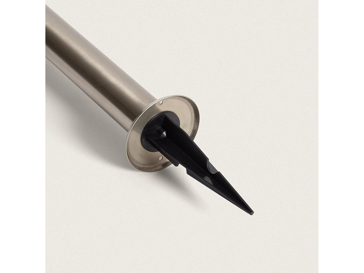 Balise Extérieure sur Pied Solaire LED 50cm Aluminium Ashier Argent