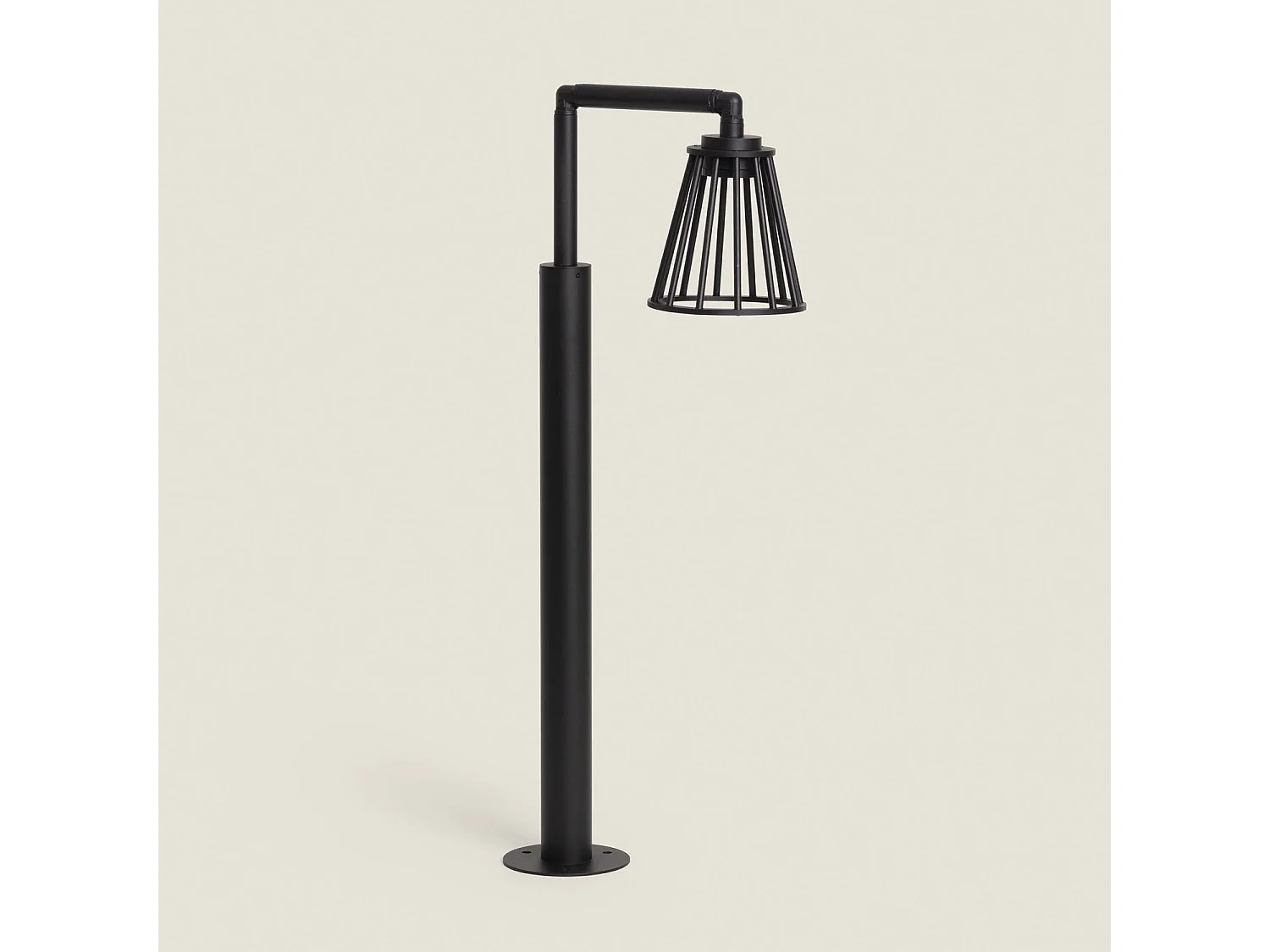 Baliza de Pie Exterior LED 6W 95cm Aluminio Bradda Negro
