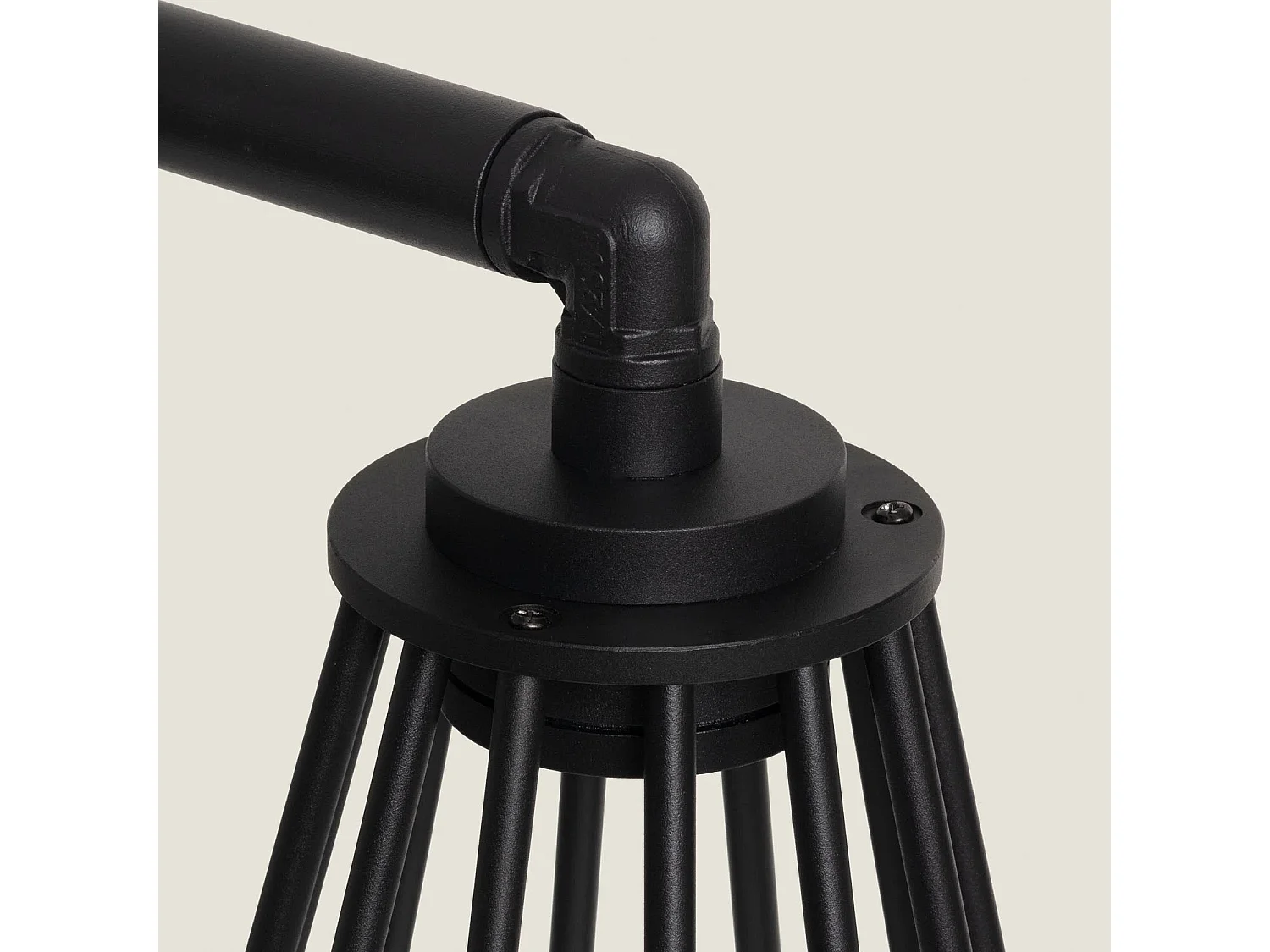 Baliza de Pie Exterior LED 6W 95cm Aluminio Bradda Negro