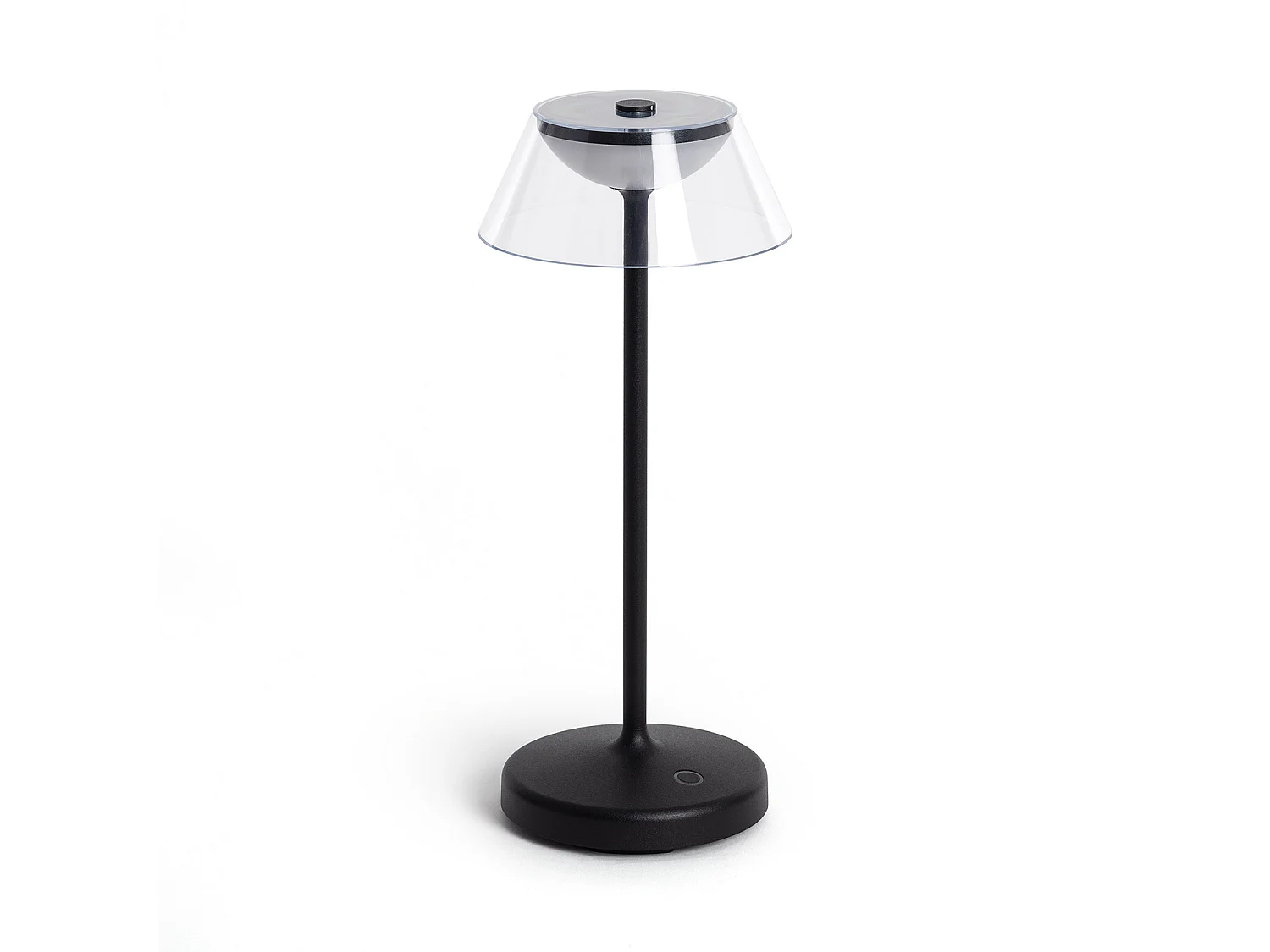 Lampe à Poser LED 3W Portable avec Batterie USB Rechargeable Aluminium Dipley Noir