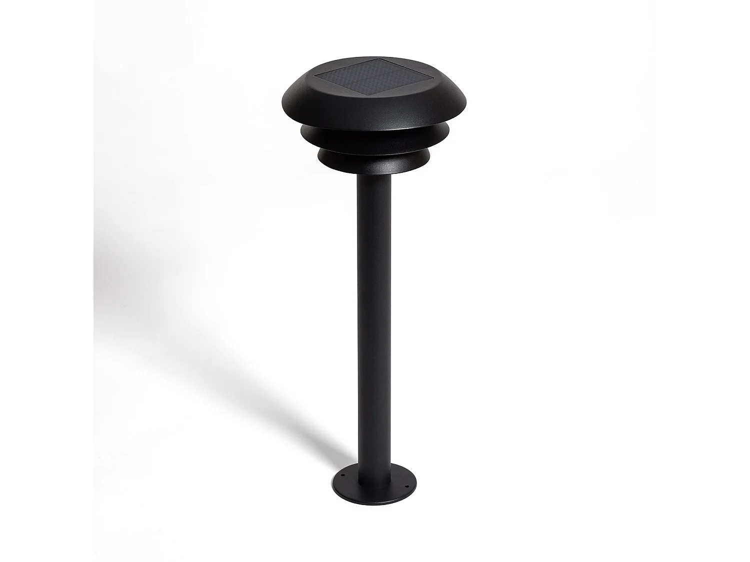 Lampioncino per Esterni Solare LED 1,5W 50cm Alluminio Biel Nero