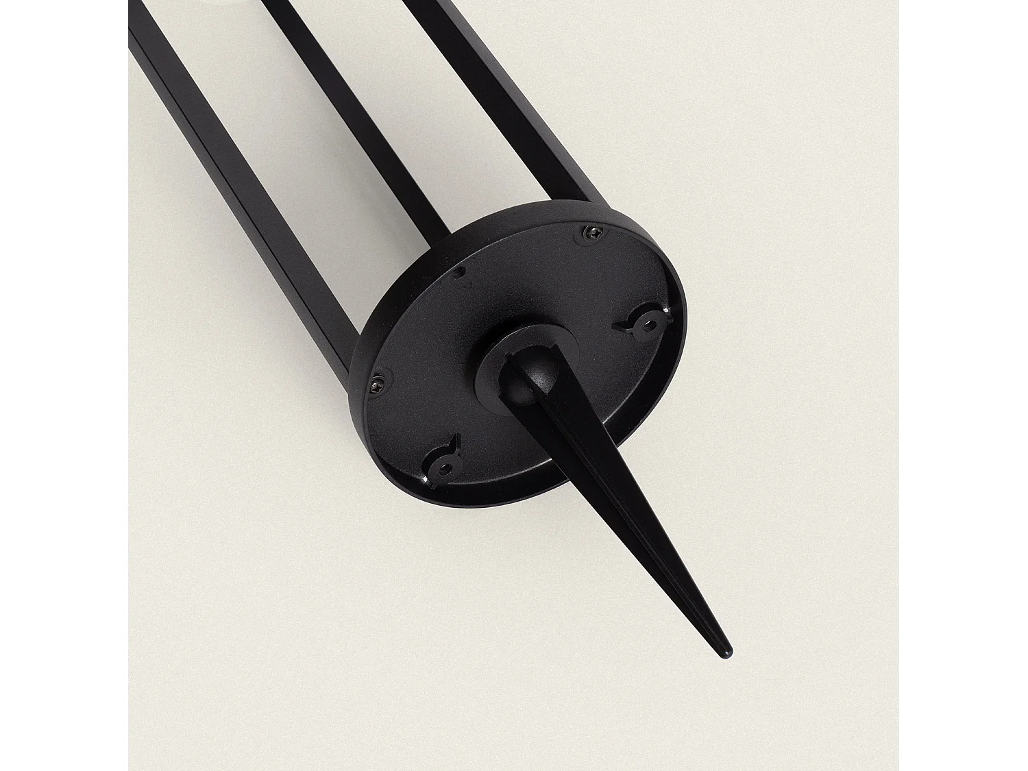 Balise sur Pied Extérieure Solaire LED 2W 40cm Aluminium avec Détecteur de Mouvement Eneko Noir