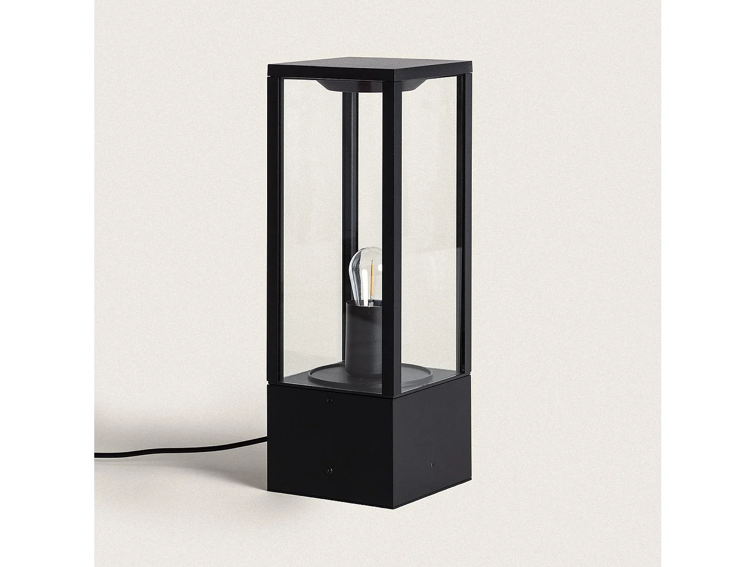 Baliza Exterior Superficie Pie Bayal EasyFit 12V Negro