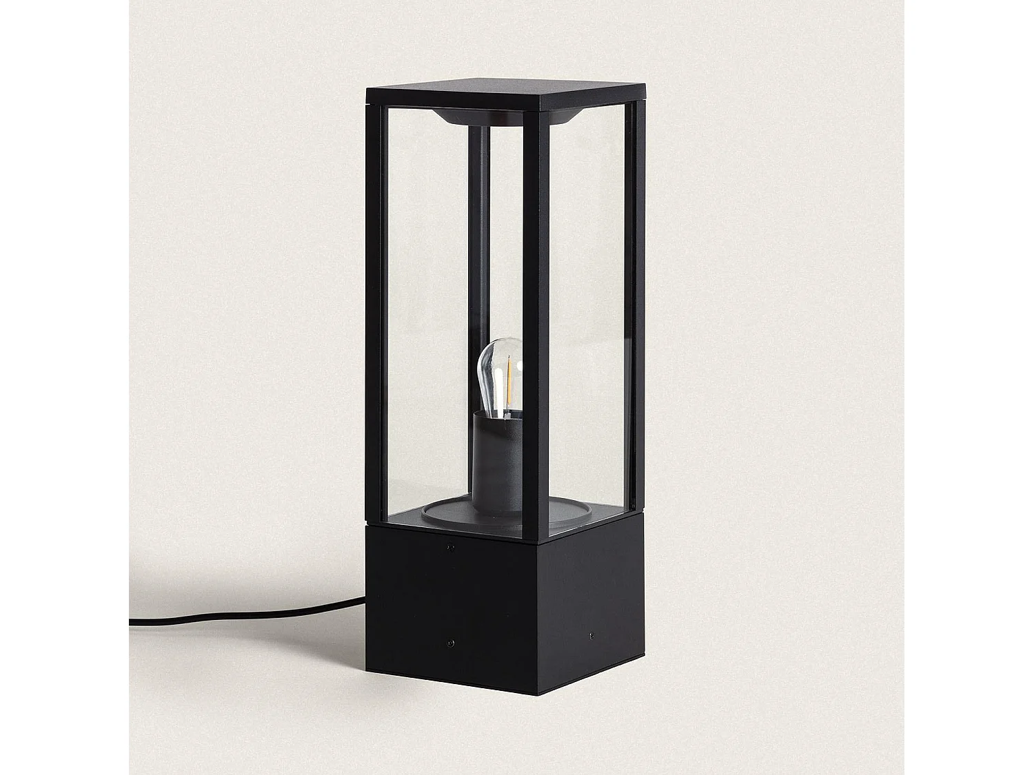 Baliza Exterior Superficie Pie Bayal EasyFit 12V Negro