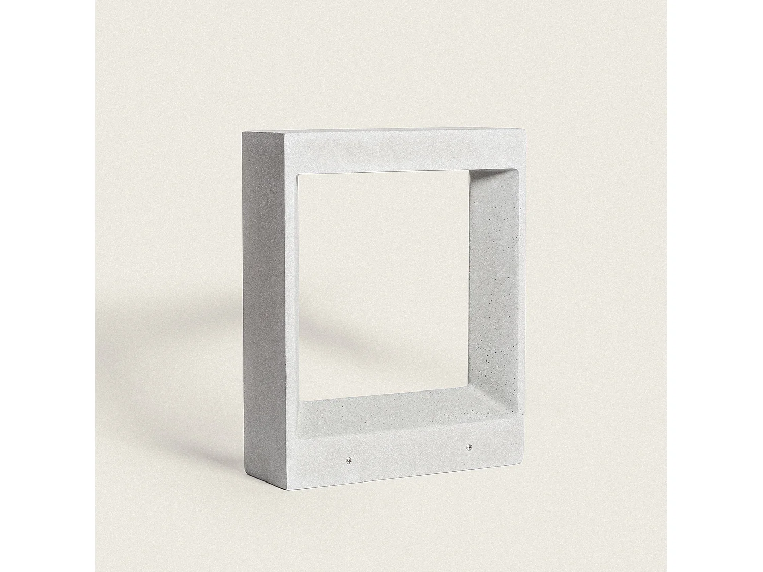 Balise Extérieure LED Dimmable 8W Ciment Arvene 35 cm Gris Pierre