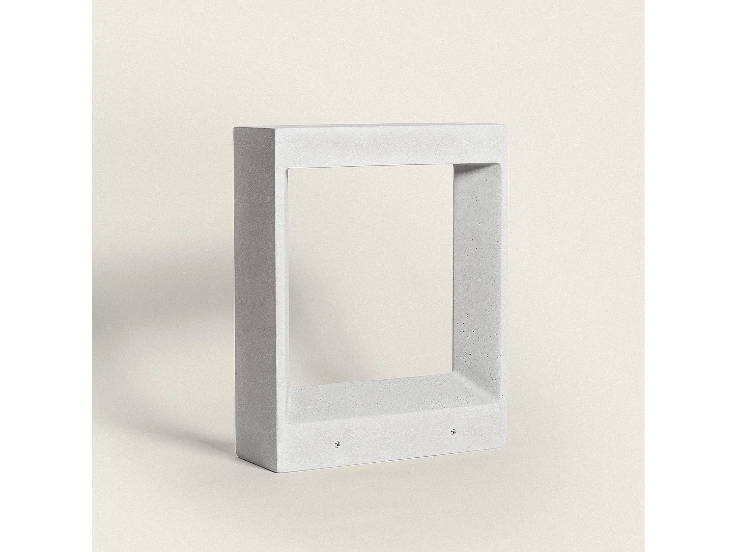 Balise Extérieure LED Dimmable 8W Ciment Arvene 35 cm Gris Pierre