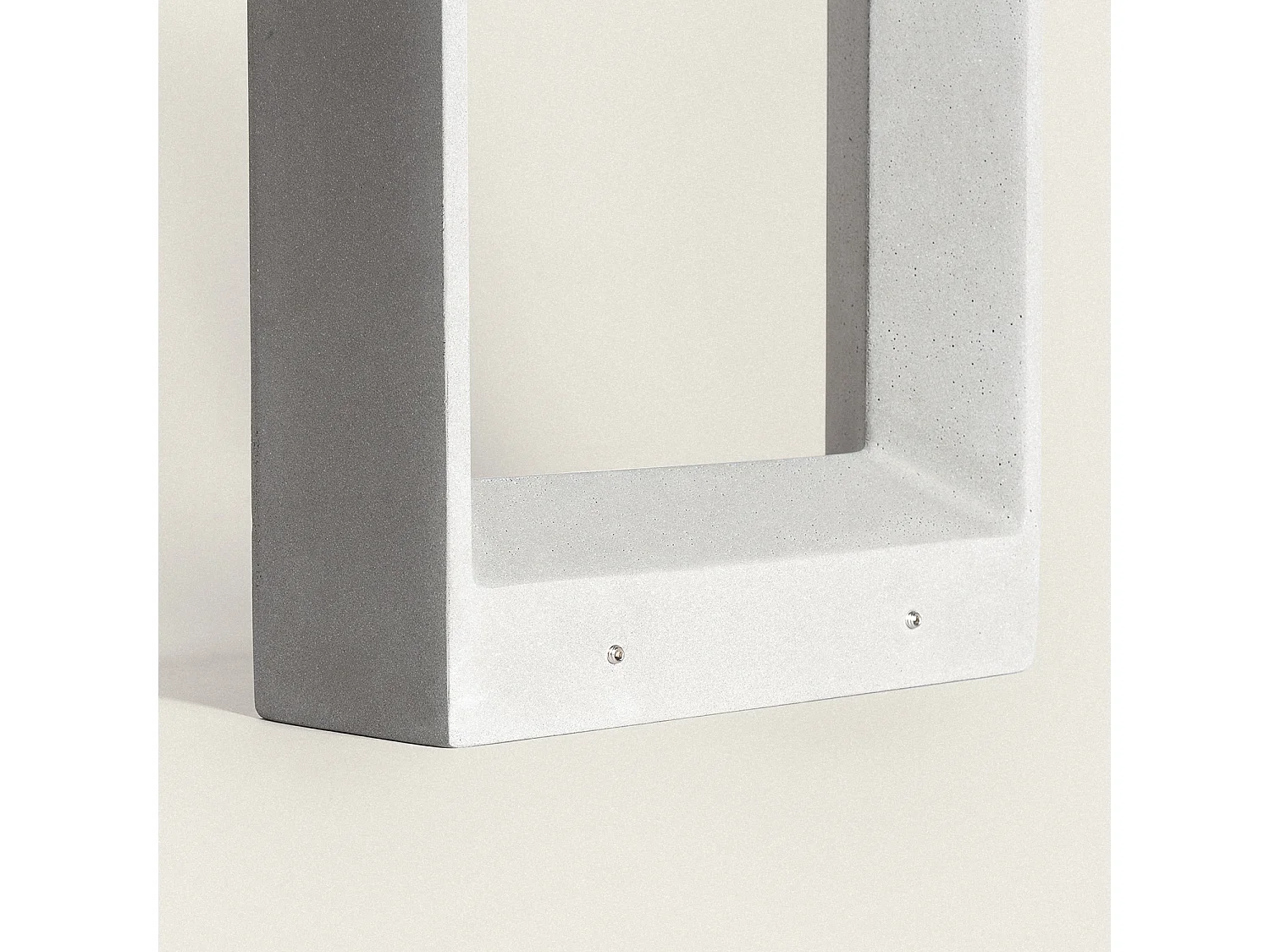 Balise Extérieure LED Dimmable 8W Ciment Arvene 35 cm Gris Pierre