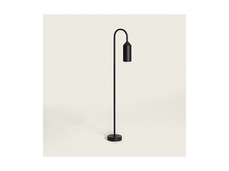 Baliza de Pie Exterior Aluminio 80cm Boukali Negro