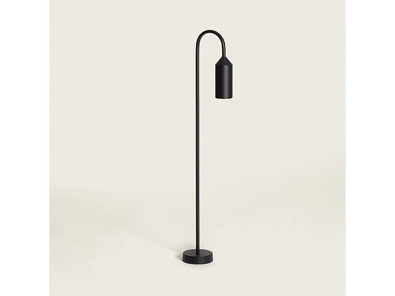 Balise sur Pied Extérieure Aluminium 80cm Boukali Noir