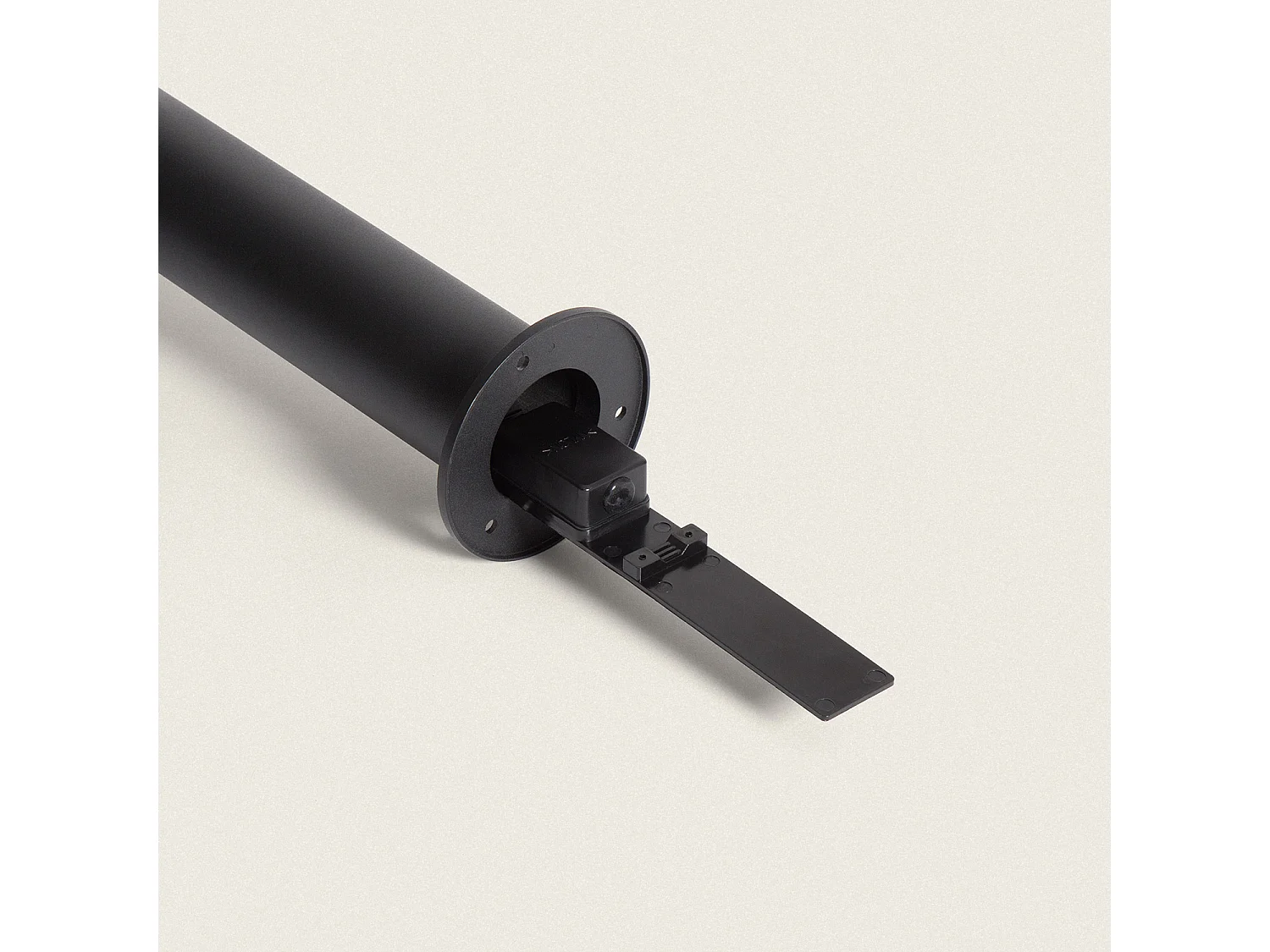 Balise sur Pied Extérieure Aluminium 70cm Tondu Noir