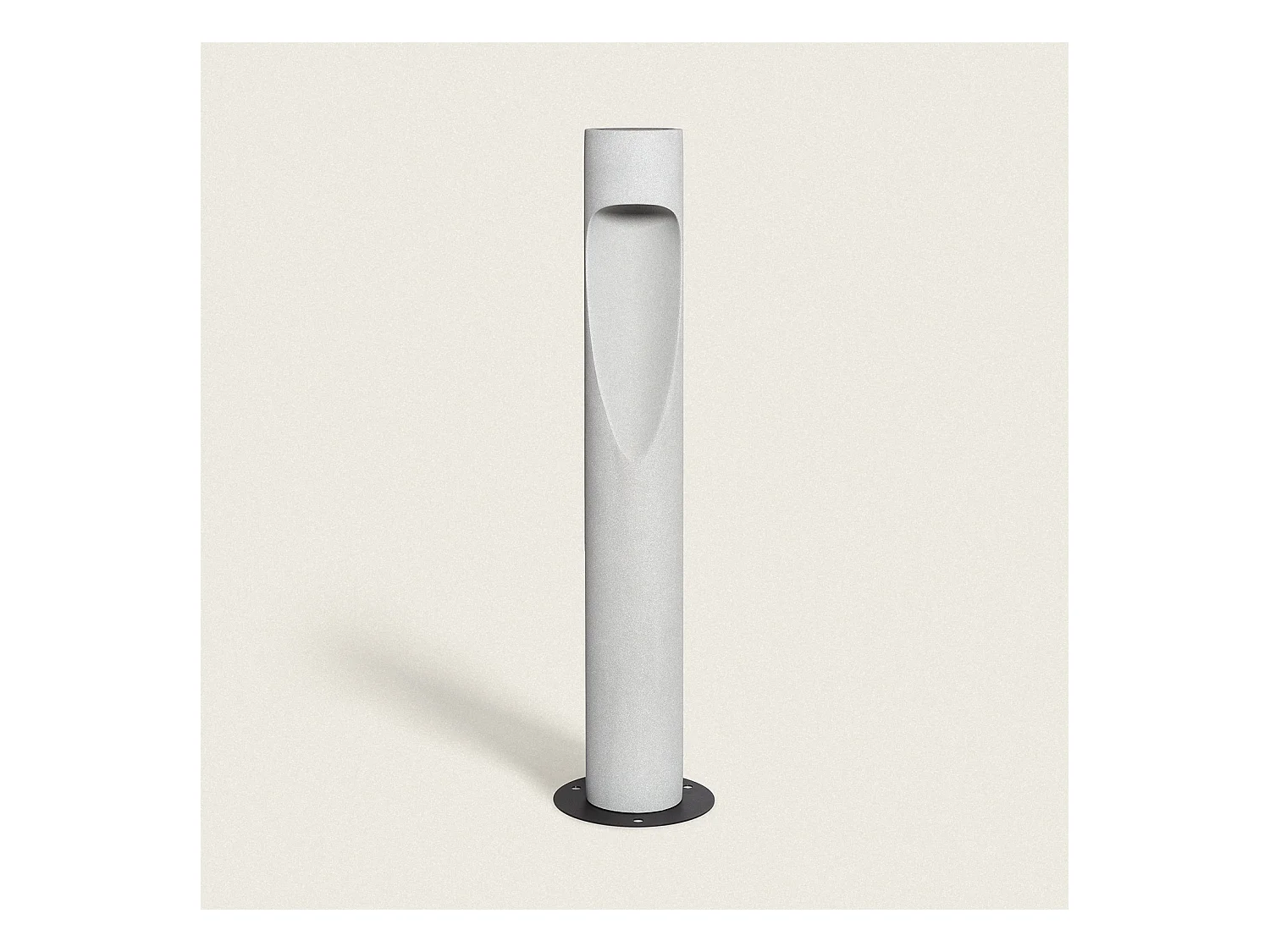 Balise Extérieure LED Dimmable 4.5W Ciment Tervin 75 cm Gris Pierre