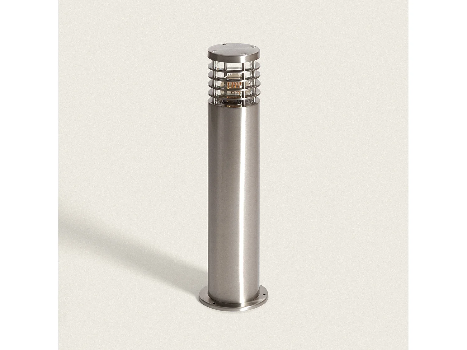 Balise Extérieure en Saillie sur Pies 50cm Acier Inoxydable Cloony Gris