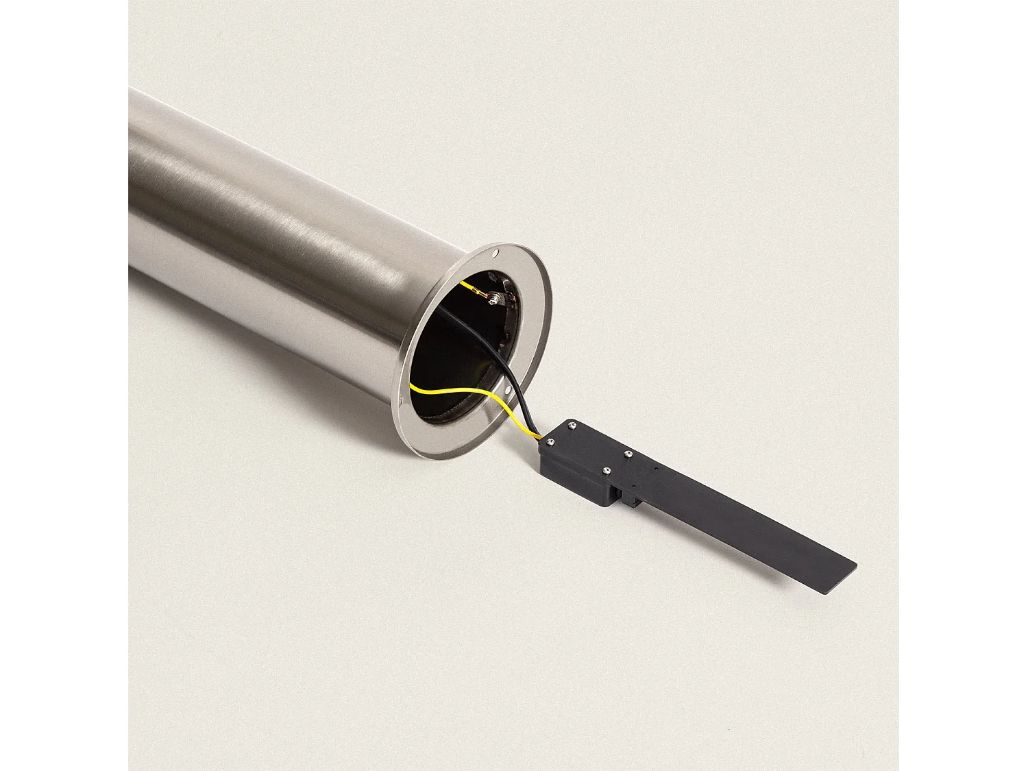 Baliza Exterior Superficie Pie 50cm Acero Inoxidable Cloony Gris