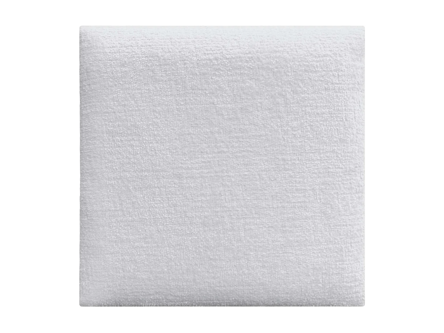 DHOME Lot de 6 panneaux muraux acoustiques auto-adhésifs en laine écologique protection absorbante contre les chocs (Blanc, 60 x 60 cm, x6)