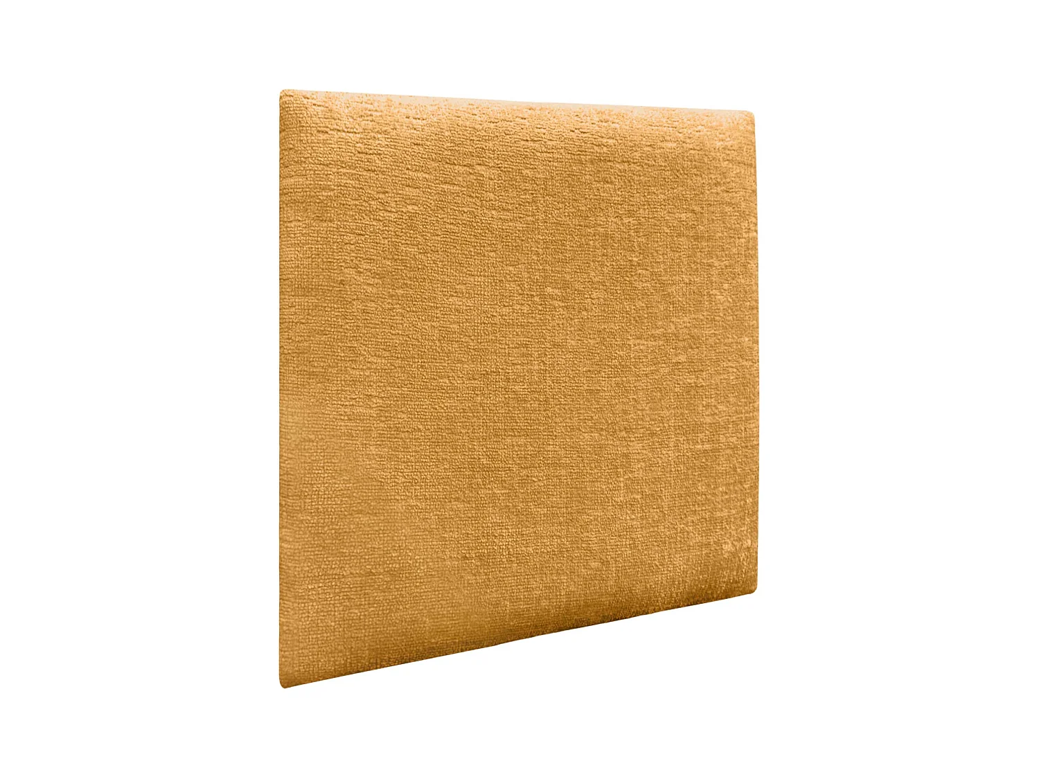 DHOME Lot de 4 panneaux muraux acoustiques auto-adhésifs en laine écologique protection absorbante contre les chocs (Moutarde, 60 x 60 cm, x4)