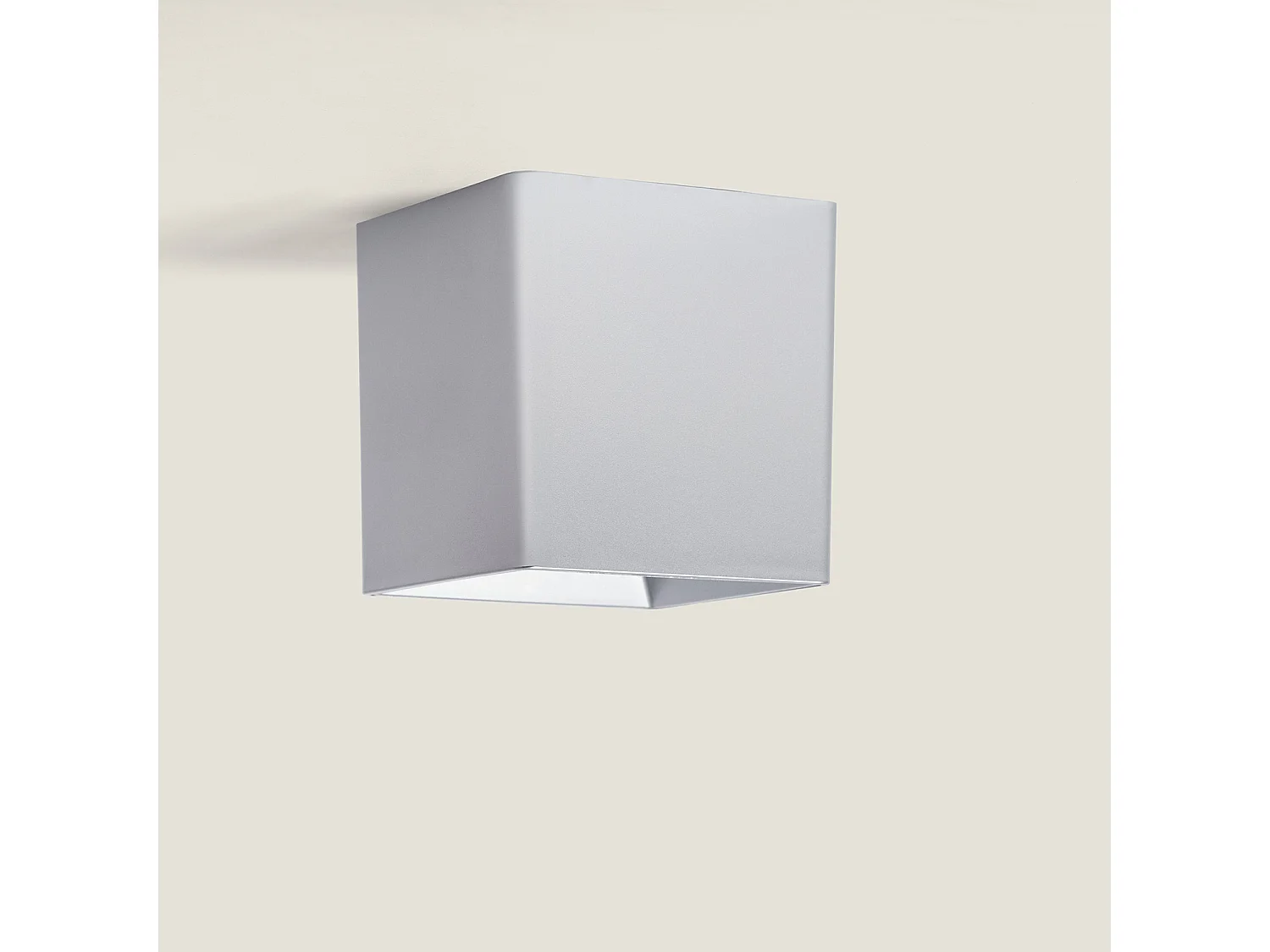 Plafonnier Blanc Jaspe  Argent