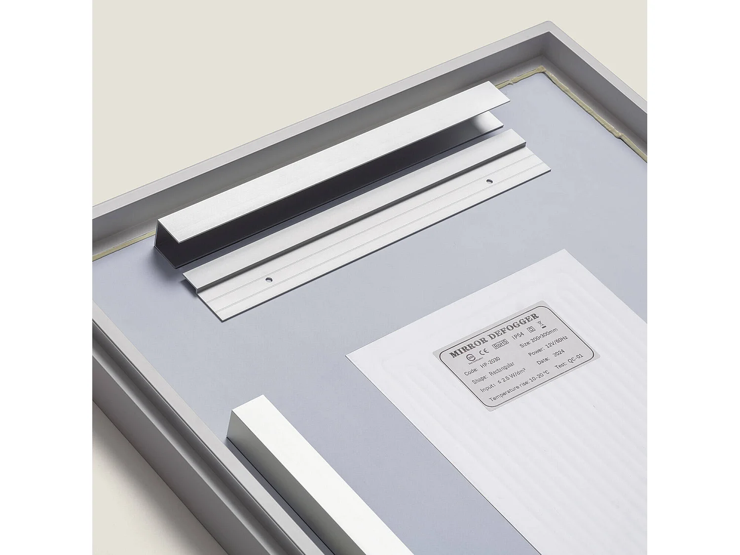 Espejo Baño con Luz LED y Antivaho 70x50 cm Maia Seleccionable (Cálido-Neutro-Frío)